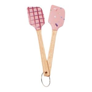 Opalhouse Silicone Spatulas with Wood Handles 2 Pack in Pink